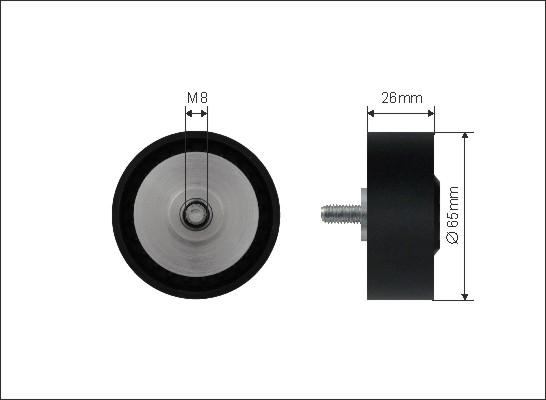 Caffaro 500542 - Styrrulle, flerspårsrem xdelar.se