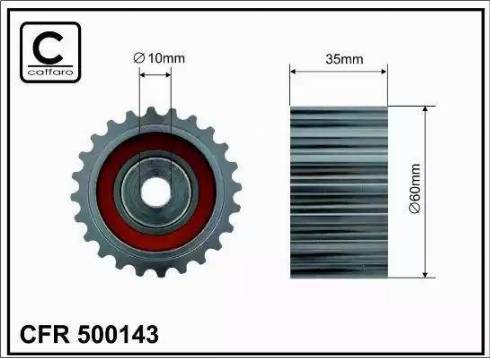 Caffaro 500143 - Styrrulle, kuggrem xdelar.se