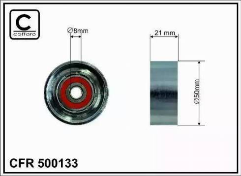 Caffaro 500133 - Styrrulle, kuggrem xdelar.se