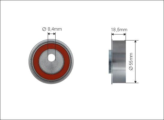 Caffaro 500306 - Styrrulle, kuggrem xdelar.se