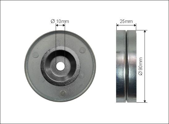 Caffaro 500338 - Styrrulle, flerspårsrem xdelar.se