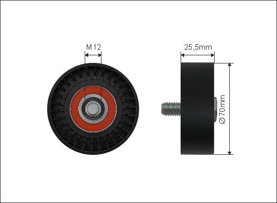 Caffaro 500229 - Styrrulle, flerspårsrem xdelar.se