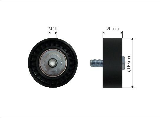 Caffaro 143-26 - Styrrulle, flerspårsrem xdelar.se