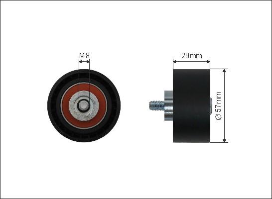 Caffaro 161-54 - Styrrulle, kuggrem xdelar.se