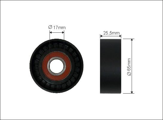 Caffaro 111-00 - Styrrulle, flerspårsrem xdelar.se