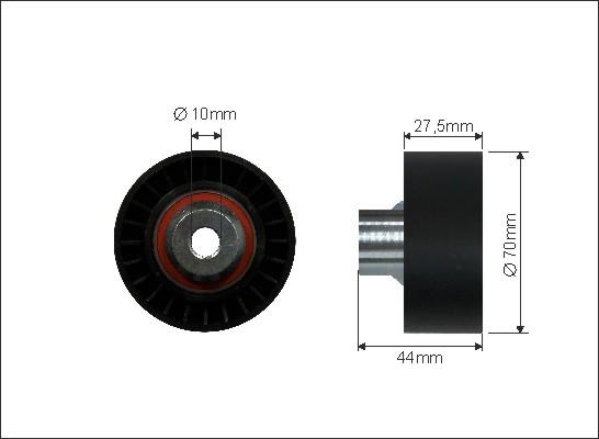 Caffaro 325-119 - Styrrulle, flerspårsrem xdelar.se