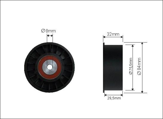 Caffaro 28-22 - Styrrulle, kuggrem xdelar.se