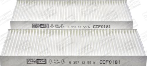 Champion CCF0181 - Filter, kupéventilation xdelar.se