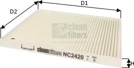 Clean Filters NC2420 - Filter, kupéventilation xdelar.se