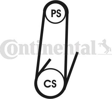 Contitech 4 PK 1102 ELAST - Flerspårsrem xdelar.se