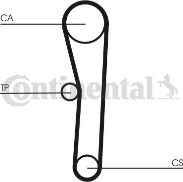 Contitech CT 1008 K1 - Tand / styrremssats xdelar.se