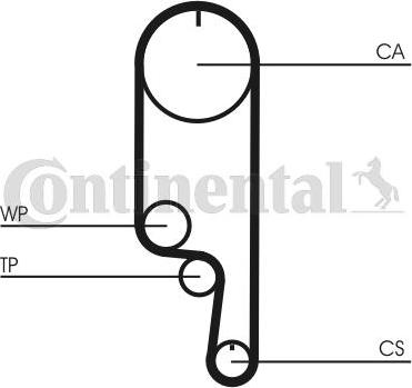 Contitech CT 1008 K1 - Tand / styrremssats xdelar.se