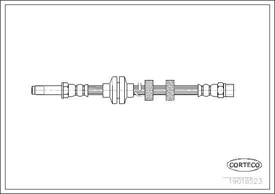 Corteco 19018523 - Bromsslang xdelar.se