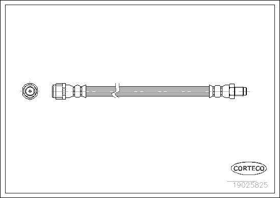 Corteco 19025825 - Bromsslang xdelar.se