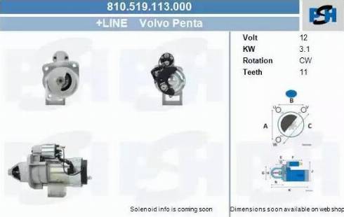 PSH 810.519.113.000 - Startmotor xdelar.se