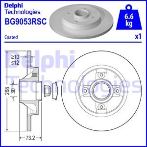 Delphi BG9053RSC - Bromsskiva xdelar.se