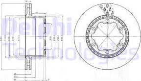 Delphi BG9015 - Bromsskiva xdelar.se