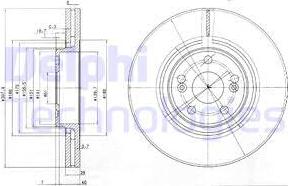 Delphi BG9016 - Bromsskiva xdelar.se