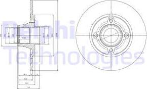 Delphi BG9033RS - Bromsskiva xdelar.se