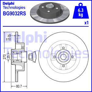 Delphi BG9032RS - Bromsskiva xdelar.se