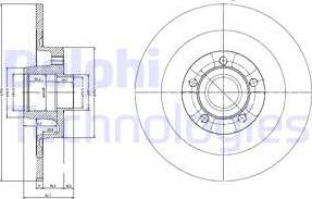 Delphi BG9024RS - Bromsskiva xdelar.se