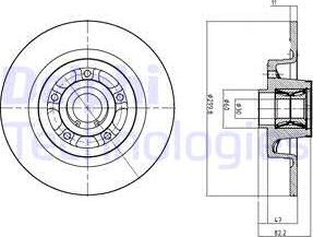 Delphi BG9023RS - Bromsskiva xdelar.se