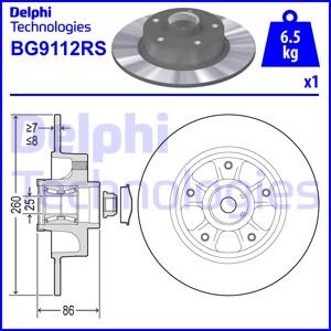 Delphi BG9112RS - Bromsskiva xdelar.se