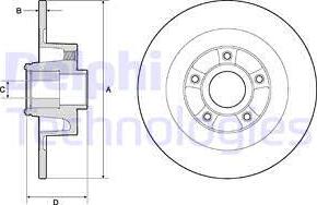 Delphi BG9135RS - Bromsskiva xdelar.se