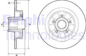 Delphi BG9133RS - Bromsskiva xdelar.se