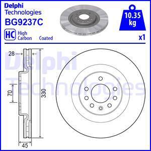 Delphi BG9237C - Bromsskiva xdelar.se