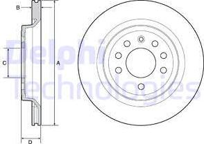 Delphi BG4922C - Bromsskiva xdelar.se