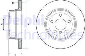 Delphi BG4695C - Bromsskiva xdelar.se