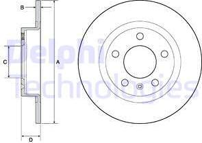 Delphi BG4675 - Bromsskiva xdelar.se