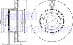 Delphi BG4059 - Bromsskiva xdelar.se