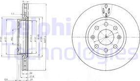 Delphi BG4004 - Bromsskiva xdelar.se