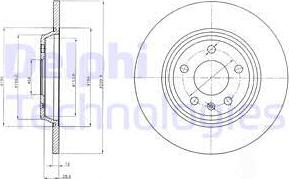 Delphi BG4081C - Bromsskiva xdelar.se