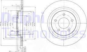 Delphi BG4026 - Bromsskiva xdelar.se