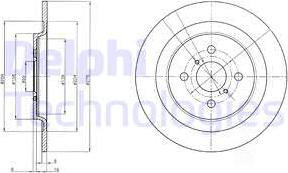 Delphi BG4076 - Bromsskiva xdelar.se