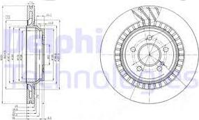 Delphi BG4144 - Bromsskiva xdelar.se