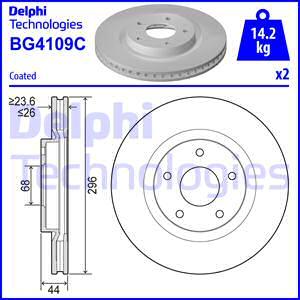 Delphi BG4109C - Bromsskiva xdelar.se