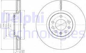 Delphi BG4185C - Bromsskiva xdelar.se