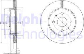 Delphi BG4128 - Bromsskiva xdelar.se