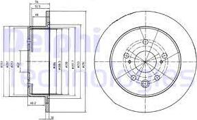 Delphi BG4178 - Bromsskiva xdelar.se