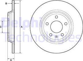 Delphi BG4800C - Bromsskiva xdelar.se