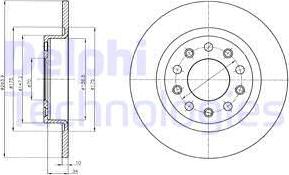 Delphi BG4315 - Bromsskiva xdelar.se