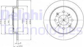 Delphi BG4334C - Bromsskiva xdelar.se