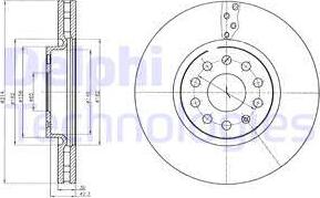 Delphi BG4330C - Bromsskiva xdelar.se