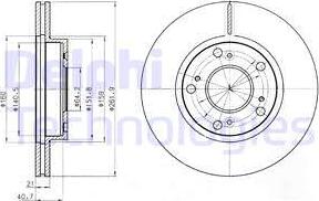 Delphi BG4294 - Bromsskiva xdelar.se