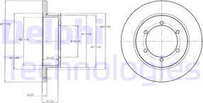 Delphi BG4218 - Bromsskiva xdelar.se