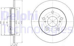 Delphi BG4233 - Bromsskiva xdelar.se